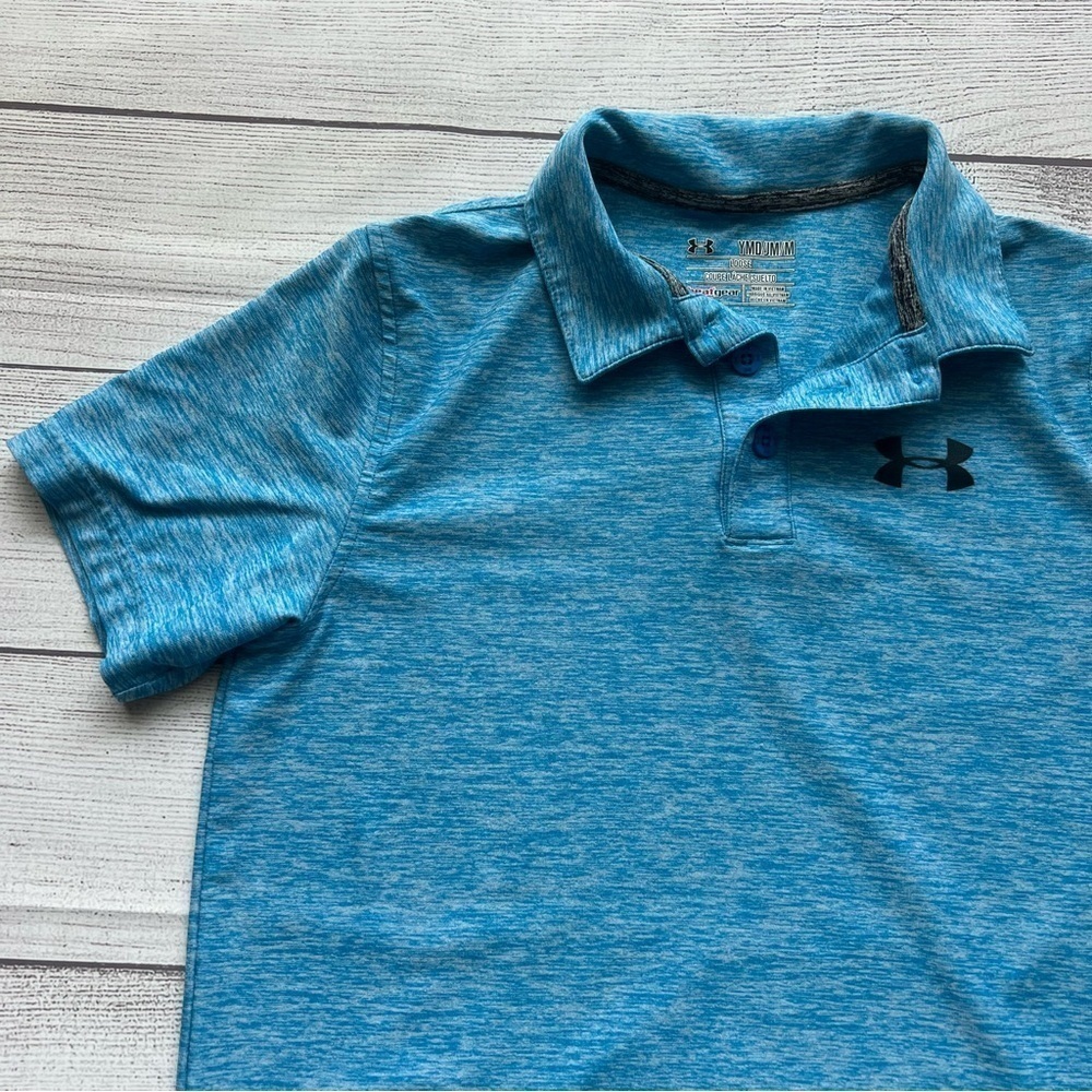 Under Armour Youth Polo - Size Medium - Color Light Blue